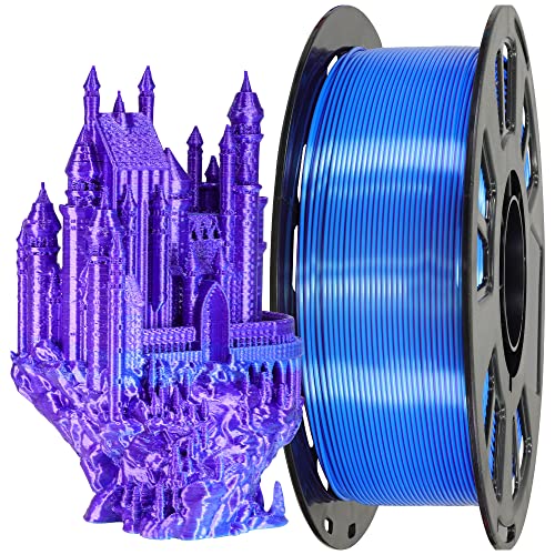 MIKA3D Bicolor Silk PLA 3D Printer Filament Bundle, 1.75mm, 6 Spools V5573