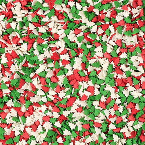 Snowflake Confetti Sprinkles - 1.2 Pounds - Blue & White Jimmies for Baking A6962
