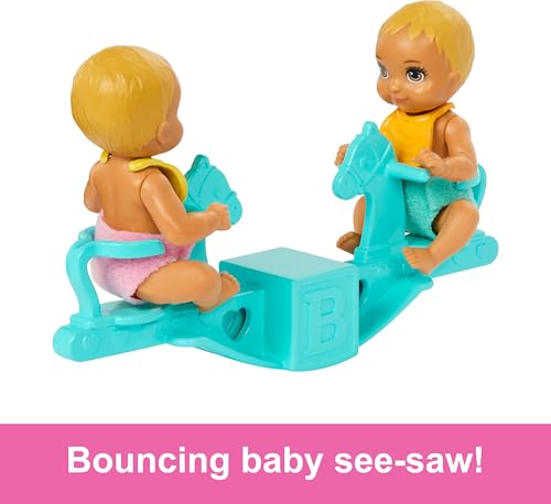 Barbie Skipper Doll & Nursery Playset with Twin Baby Dolls and Accessories G203