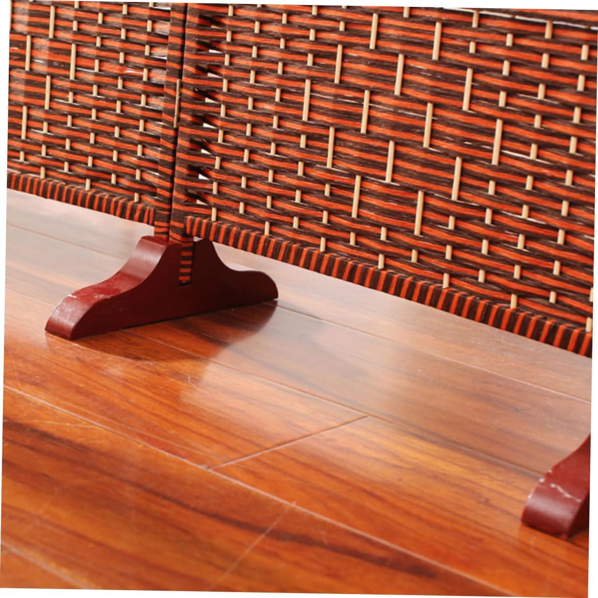 Amosfun 2pcs Screen Divider Stand Base Wooden Support Feet L603