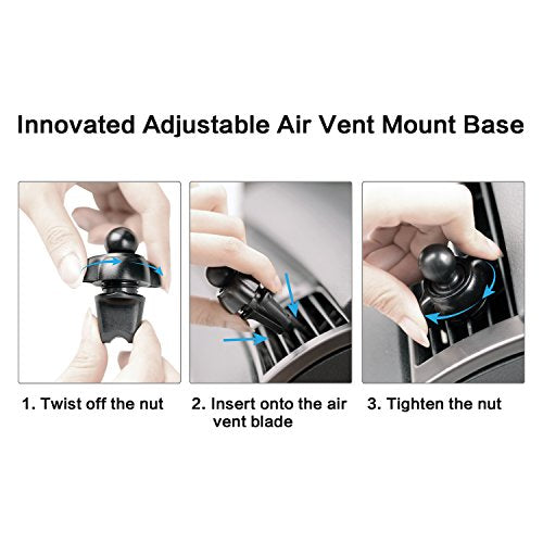 APPS2Car GPS Mount, Air Vent Holder for Garmin Nuvi 3.5-6 Inch T58522