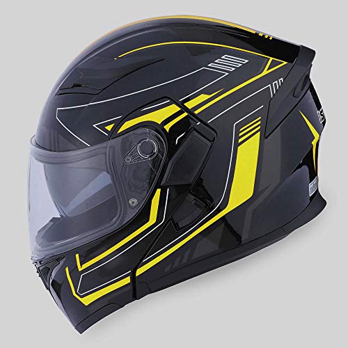1Storm HB89 Modular Full Face Helmet Flip Up Dual Visor Z122535