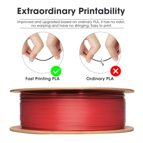 eSUN PLA Basic Filament 1.75mm, 3D Printer Filament, 1KG Spool, Black B3638