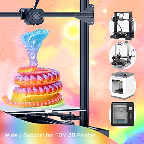 MIKA3D Bicolor Silk PLA 3D Printer Filament Bundle, 1.75mm, 6 Spools V5573