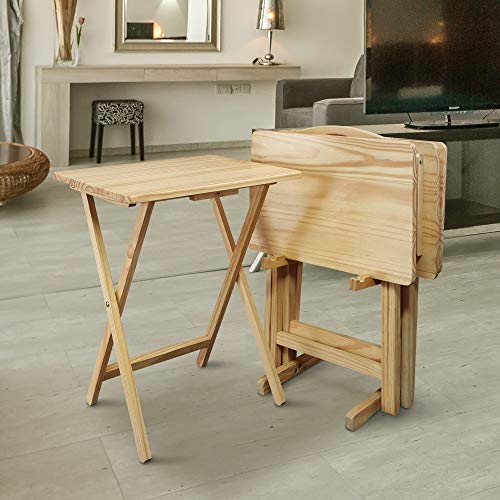 Casual Home 5 Piece Tray Table Set, Espresso U4669
