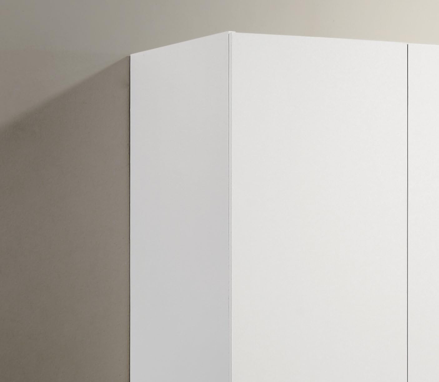 3 Doors Armoire Wardrobe, 71.5" H, White T2137
