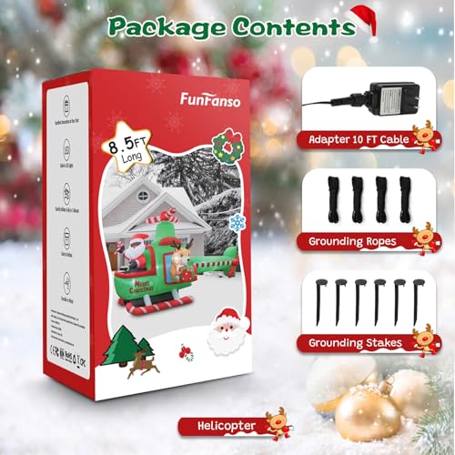 FunFanso 14 FT Christmas Inflatable Snowman with LED Light U47374