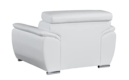 Veal Collection Leather Upholstered Modern Living Room Chair R216957