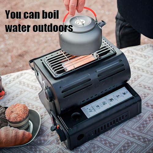 Portable Propane Heater for Camping, 3 Heat Settings, Red S20038