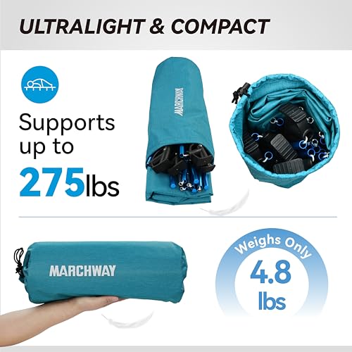 MARCHWAY Ultralight Folding Tent Camping Cot Bed, Portable for Outdoor Travel S705918