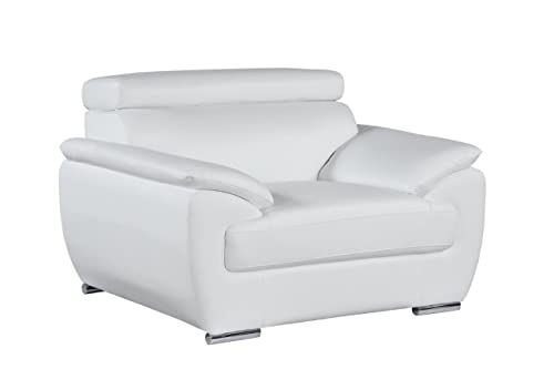 Veal Collection Leather Upholstered Modern Living Room Chair R216957