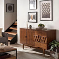 Mid Century Modern Sideboard Suitable for Kitchen Areas, Dining and Living Rooms. Storage Cabinet Buffet Table Features FMLR-624453 0