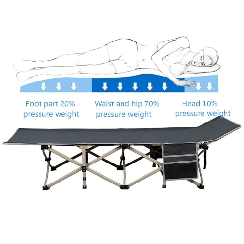 Yaheetech Folding Camping Cot, Portable Military Canvas Sleeping Bed with Carry Bag B4383