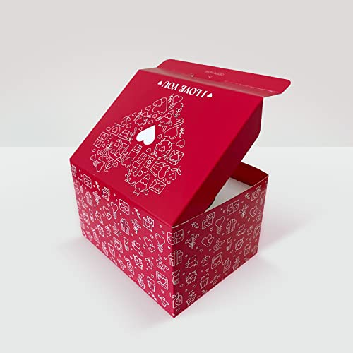 FETTIPOP Merry Christmas Exploding Confetti Gift Box, Pop Up Surprise, Prank Gift Wrapping Idea E58876