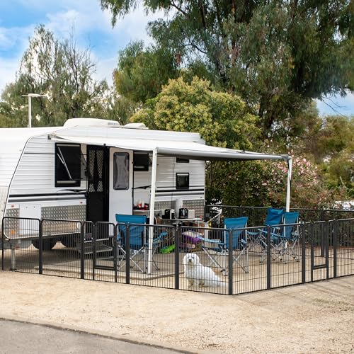 Yaheetech Dog Playpen Outdoor 40 Inch 8 Panels Metal Pet Fence I4784