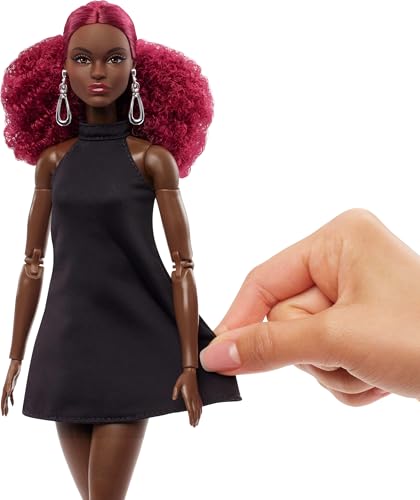 Barbie Basics Model 04 Collector Doll with Red Curly Hair and Black Mini Dress O916