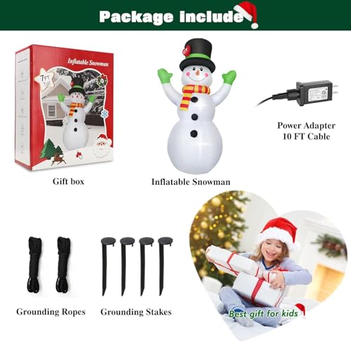 8 FT Christmas Inflatable Santa Claus with Gift Bag and LED Lights for Yard Outdoor Decor M3530