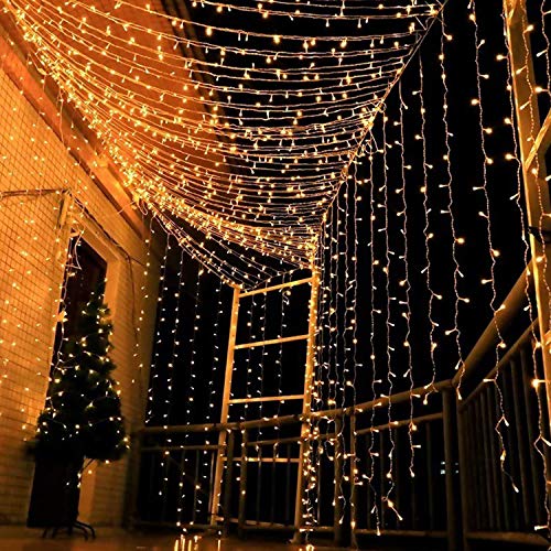 Magictec 300 LED Curtain String Light, 8 Modes, Warm White E568