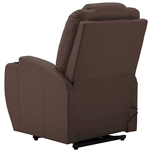 vidaXL Electric Power Lift Massage Chair with Vibration, Black Faux Leather N279187