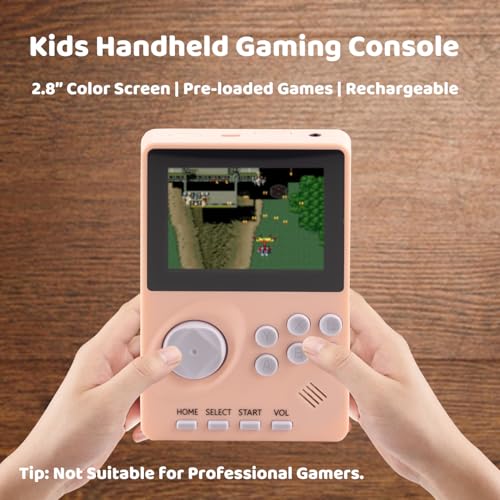 Kids Handheld Video Game Console with 100 Built-in 16-bit Games, Light Blue G319