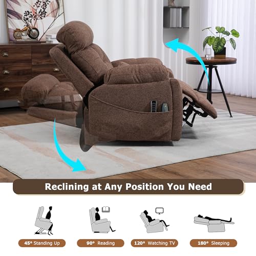 Power Lift Recliner Chair for Big Men with Heat and Massage W739905