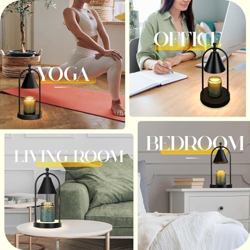 Candle Warmer Lamp with Timer, Dimmable, for Bedroom Home Decor F337