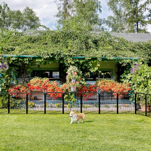 Yaheetech Dog Playpen Outdoor 40 Inch 8 Panels Metal Pet Fence I4784