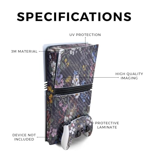 MightySkins Carbon Fiber Gaming Skin for PS5 Digital Edition Disc Drive - Black Camo S1804
