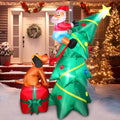 10 FT Inflatable Santa Claus with LED Lights for Outdoor Christmas Decor L40414