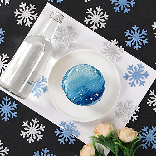 Snowflake White Party Decorations Glitter Paper Confetti 100pcs F957401