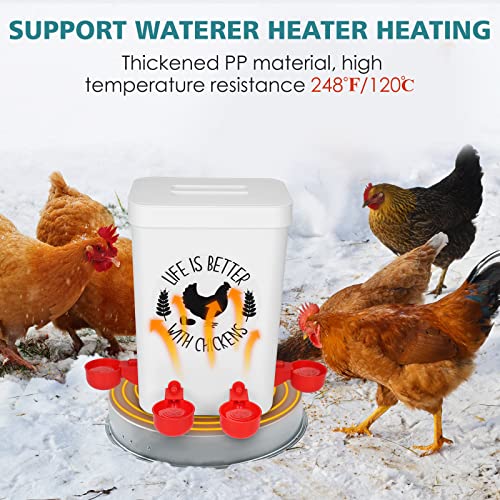 Hanging Chicken Feeder and Waterer Set 3 Gallon T8521