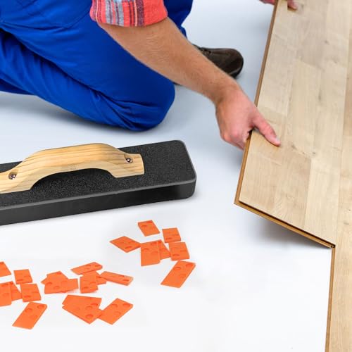 NAACOO Laminate & Vinyl Flooring Installation Kit with Tapping Block, Pull Bar, Spacers & Mallet V9148
