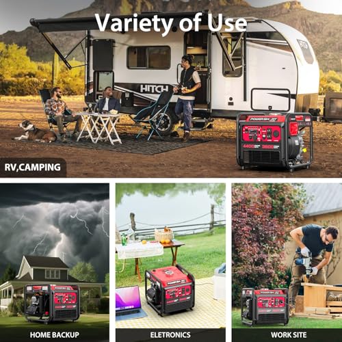 PowerSmart 2500-Watt Gas Powered Portable Inverter Generator, CO Sensor, EPA Compliant M468