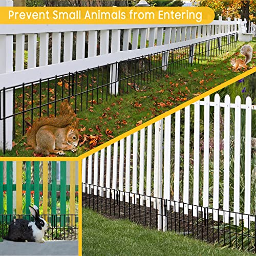Animal Barrier Fence 12in x 28ft Rustproof Metal Garden Border for Rabbit and Dog H102383