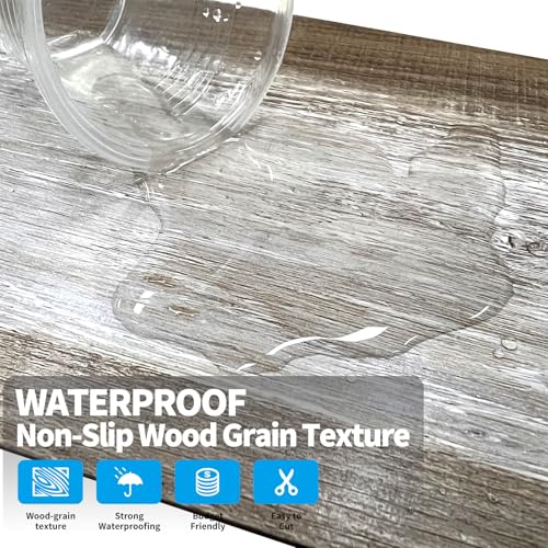 ATOPOSE Peel and Stick Vinyl Flooring 36pcs 6"×36" Wood Effect Waterproof D74600