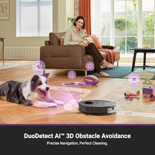 Eureka E20 Plus Robot Vacuum and Mop with Bagless Self-Emptying Station M765