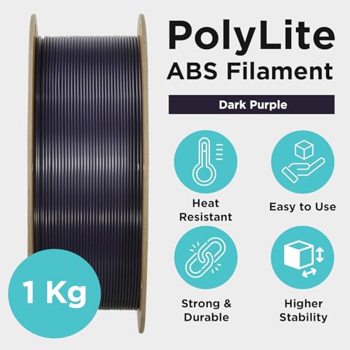 Polymaker PolyLite ABS Filament 1.75mm Black, 1kg F638424