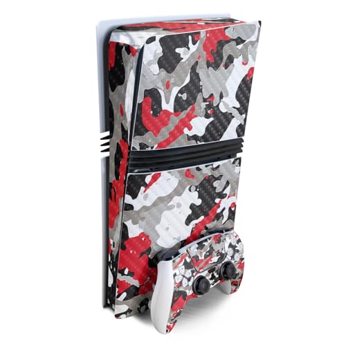 MightySkins Carbon Fiber Gaming Skin for PS5 Digital Edition Disc Drive - Black Camo S1804