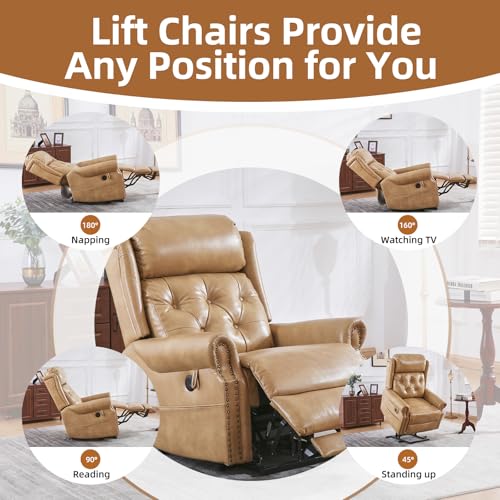 Oversized Power Lift Recliner Chair for Elderly with Massage and Heat T36815