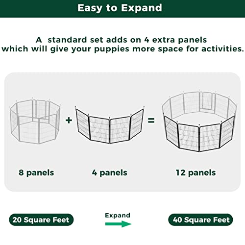FXW Rollick Dog Playpen 32 Inch 16 Panels for Small and Medium Dogs E405995