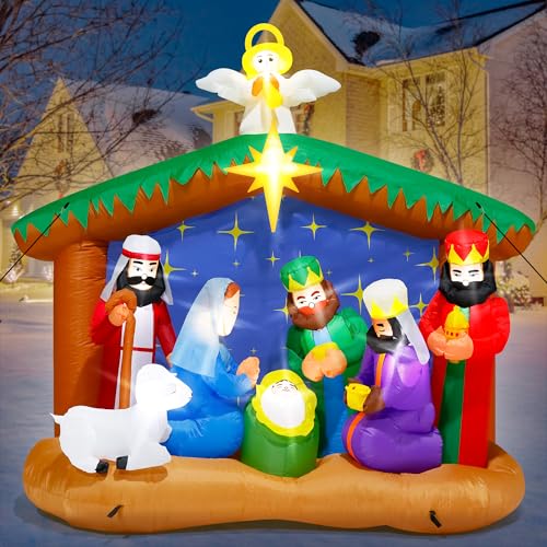 16FT Christmas Inflatable Snowman with LED Lights Outdoor Yard Decor N561071