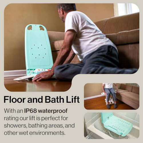 SuperHandy GoRise LT Portable Floor & Bath Lift for Seniors, 330 lbs Capacity X493