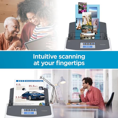ScanSnap iX2500 Wireless and USB Document Scanner with Touchscreen, 100 Page ADF, White P500137