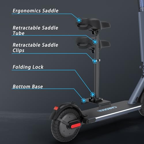 Caroma Electric Scooter, 500W Motor, 25 Miles Range, Foldable for Adults F586