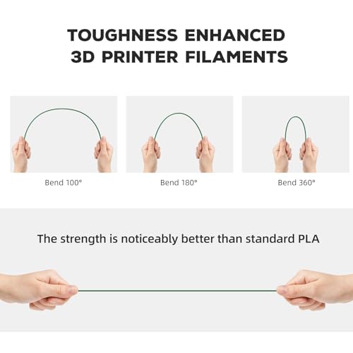 FLASHFORGE PLA Filament 1.75mm Burnt Titanium, Color Changeable 3D Printer Filament 1kg T433110