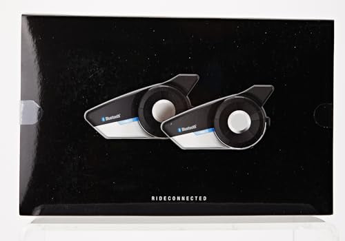 Sena 20S EVO Motorcycle Bluetooth Headset Communication System with HD Speakers, Black S551942