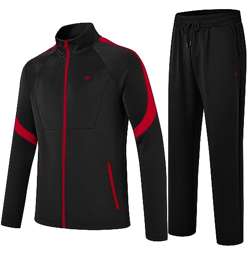 MoFiz Men's Tracksuits Sweatsuits for Men Athletic Set 2 Piece Track Suits Jogging Casual Warm Up Full Zip Running Sports