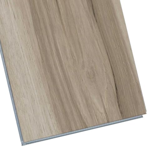 Interlocking Luxury Vinyl Flooring Wood-Look Planks SPC Rigid Core Waterproof Hickory Q852539