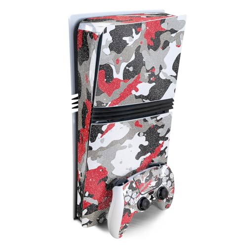 MightySkins Carbon Fiber Gaming Skin for PS5 Digital Edition Disc Drive - Black Camo S1804