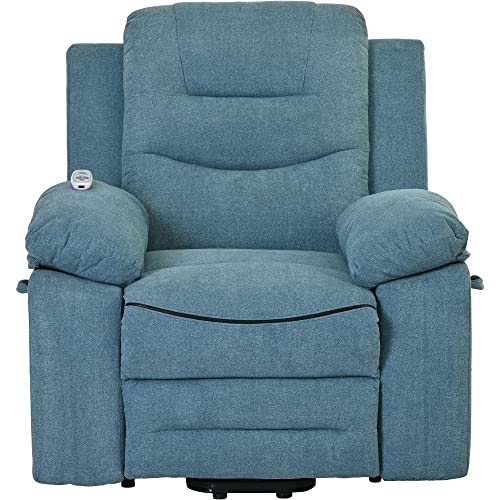 Power Lift Recliner Chair with Massage and Heat for Elderly, Beige C7169